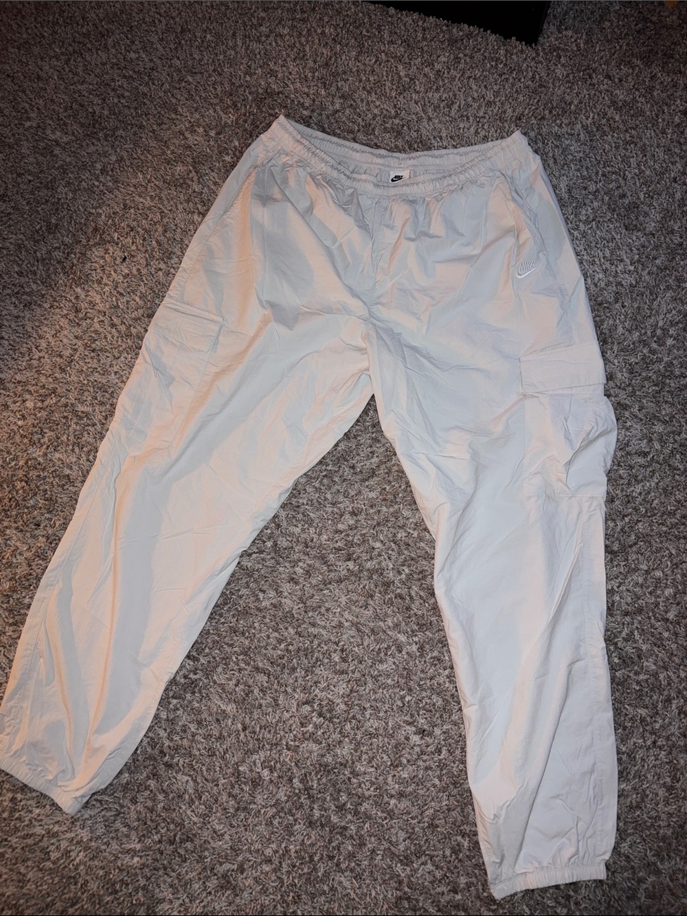 Nike White Men’s Cargo Joggers